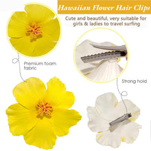 Hawaii Blumen Haarklammer Set 4 Stück 9.5cm Damen Hair Clip