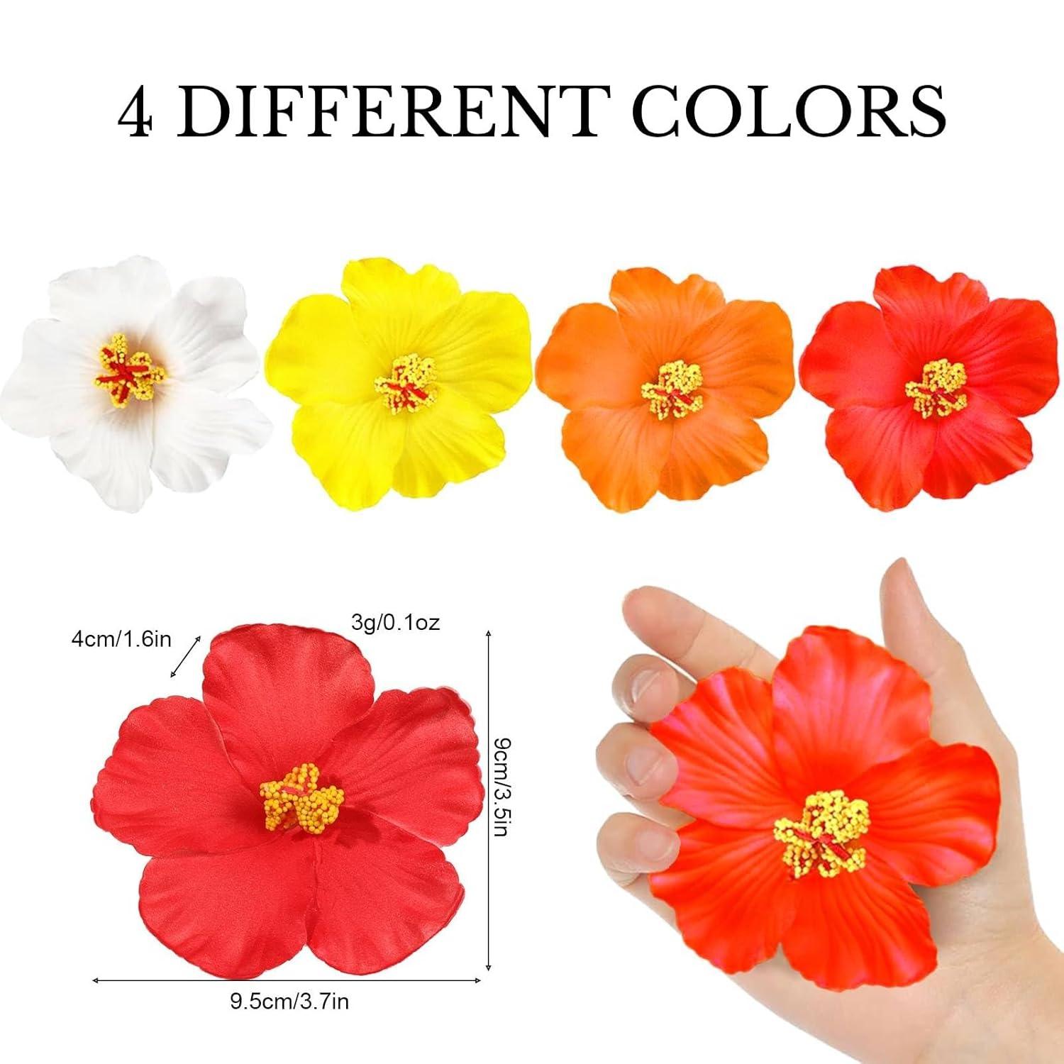 Hawaiianische Blumen Haarklammern Set, 9.5cm Flower Hair Clips