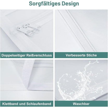 Katzengittertür verstärkt – Reißverschluss & Hakenband