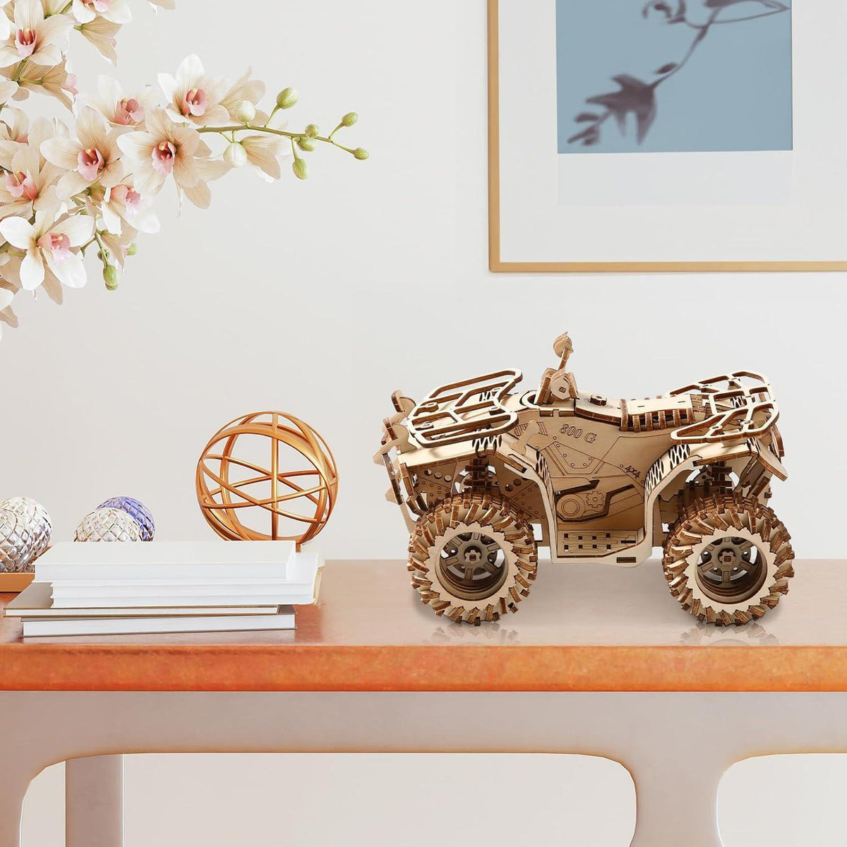 3D Puzzle Strandwagen Holzmodell – Bausatz für Erwachsene