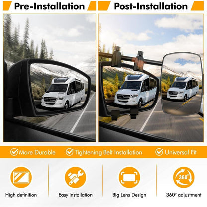 Caravan-Spiegel Wohnwagen Aussenspiegel für Auto & Wohnmobil