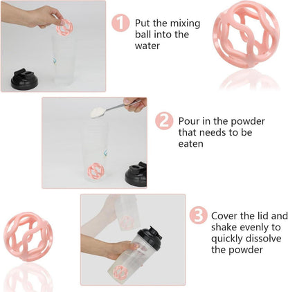 4 Stück Protein Shake Mixer Balls Tritan Material, BPA-frei