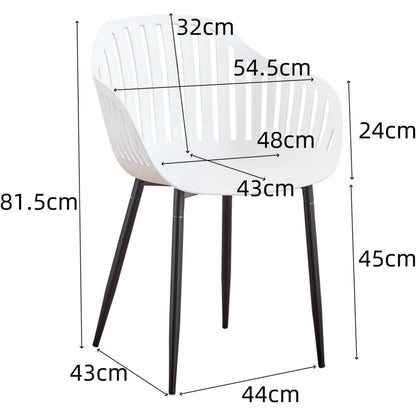 Esszimmerstuhl Set 4er – Weiß, Modern & Ergonomisch