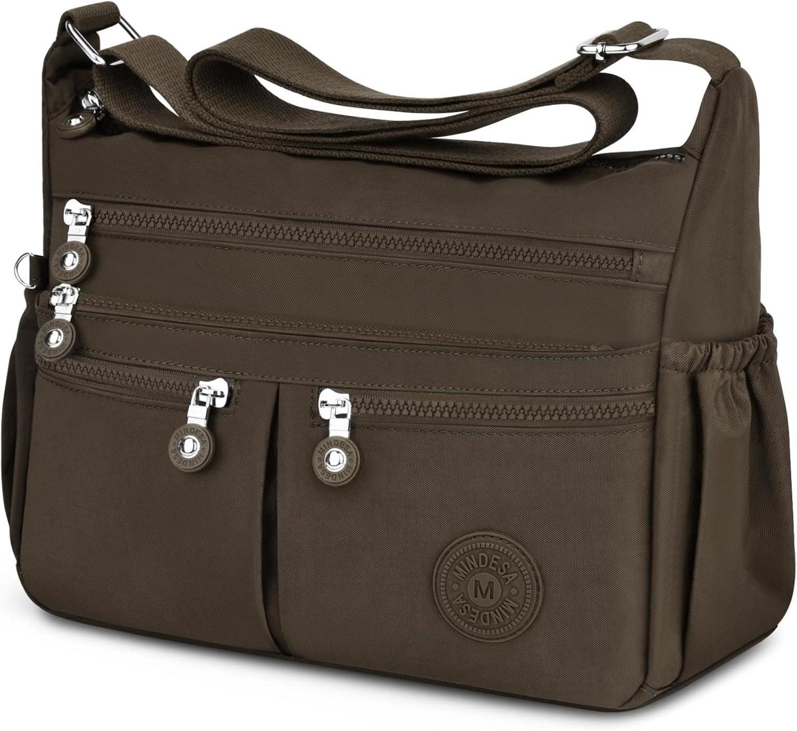 Große Crossbody Umhängetasche Wasserdicht Nylon Messenger Bag