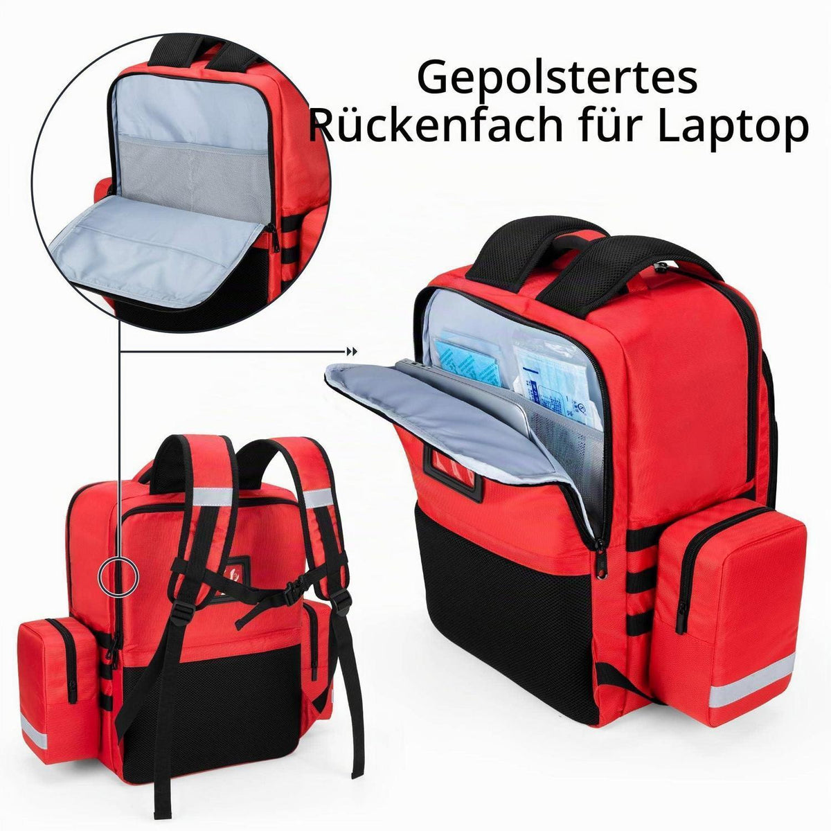Erste-Hilfe-Rucksack Notfalltasche für Rettungsdienste