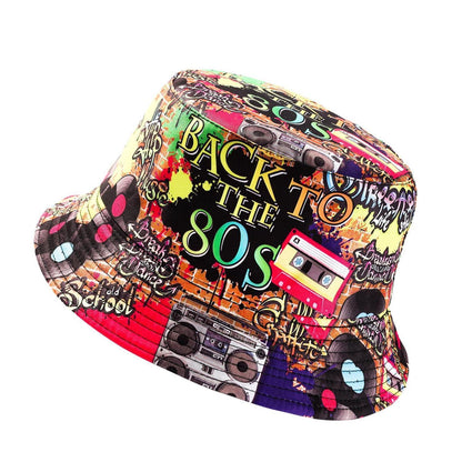 80er Bucket Hut Unisex – Retro Fischerhut für Outdoor & Reisen