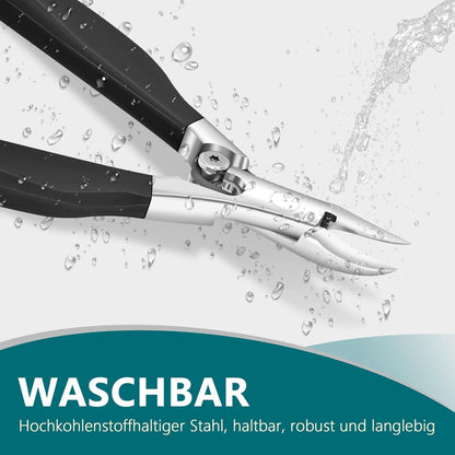 Nagelschere Fussnägel Fingernägel Edelstahl Schwarz Sharp Schnitt Zehennägel