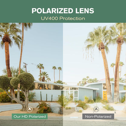 Polarisierte Sonnenbrille Herren UV400 mit HD Polar View, Space Grau