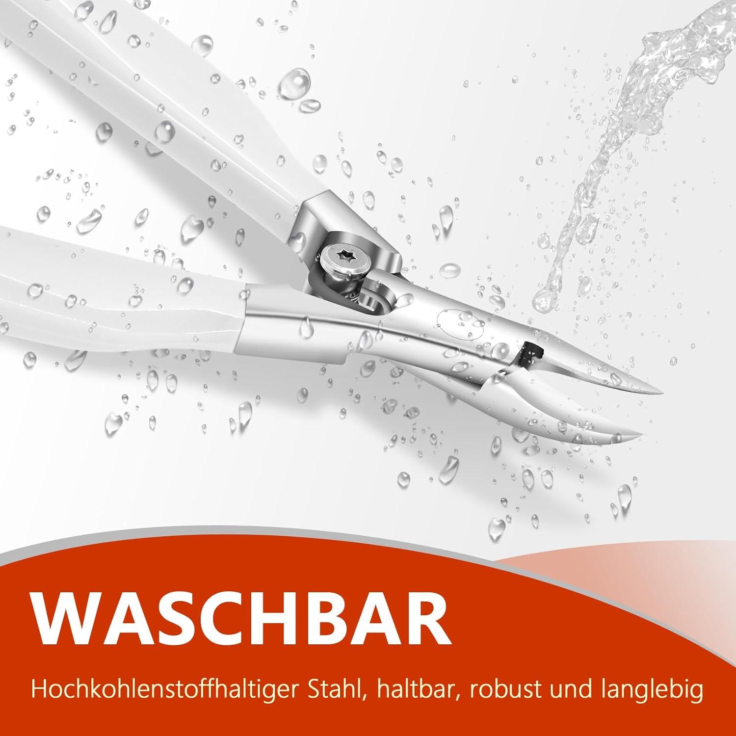 Professionelle Edelstahl Nagelschere für Fuss- und Fingernägel