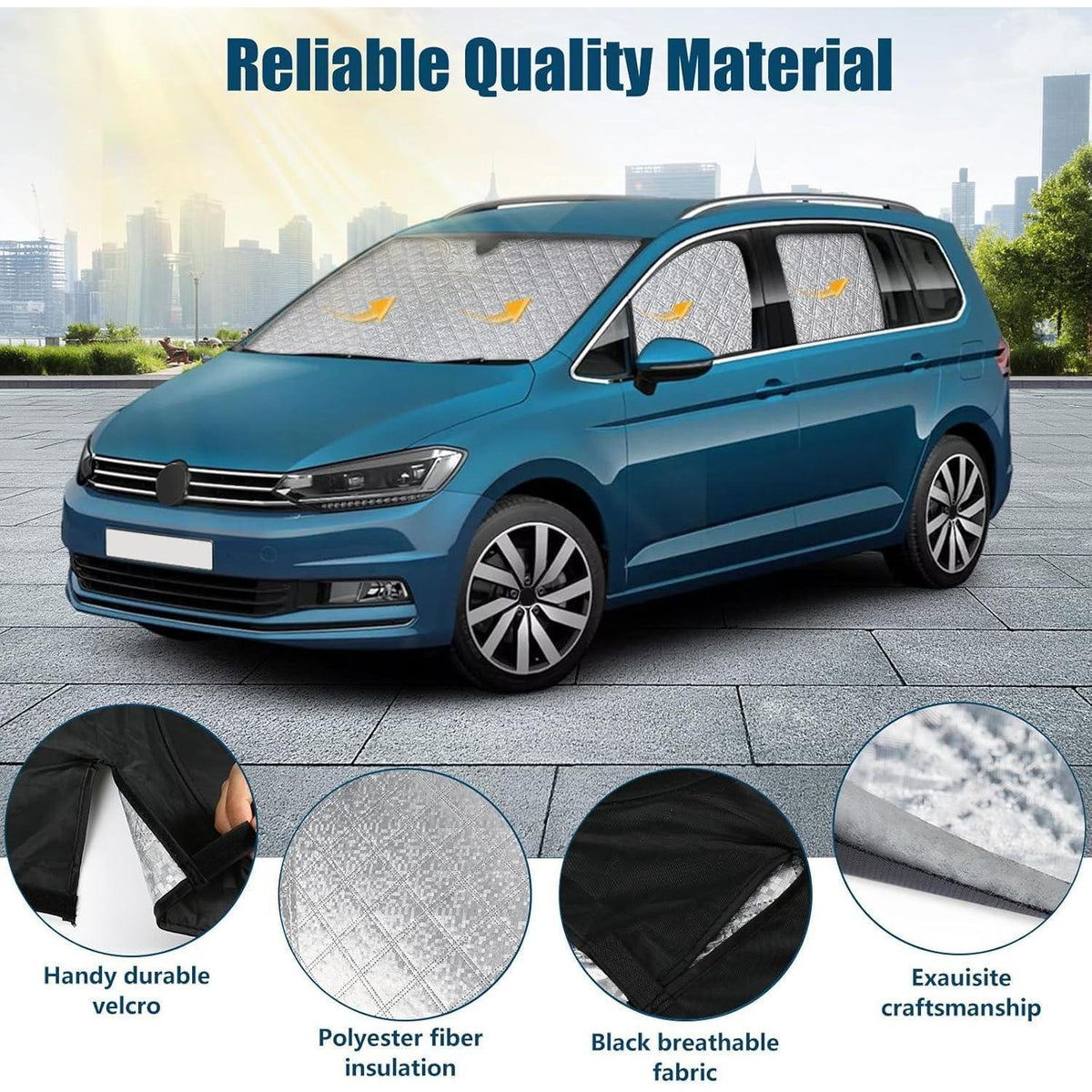 Sonnenschutz Auto Frontscheibe VW Touran 5T 2016-2025
