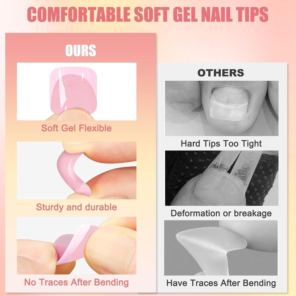 24er Set Pink Glitzer Zehennägel zum Aufkleben - Künstliche Toe Nails
