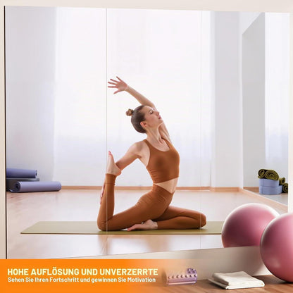 Großer Ganzkörperspiegel 245x100cm – Fitnessraum, Yoga, Wandspiegel