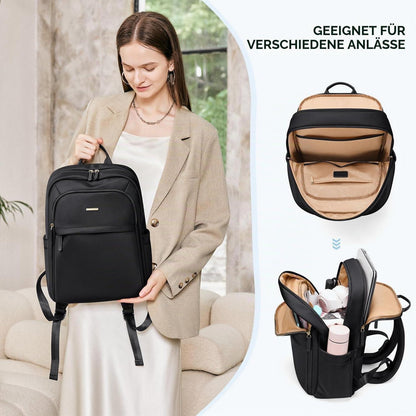 Laptop Rucksack Damen Herren | Elegantes Daypack für Uni, Reise & Büro (16 Zoll)