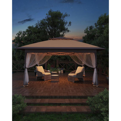 Faltpavillon 3x3m mit Moskitonetz & Seitenteilen – Wasserfest & Stabil
