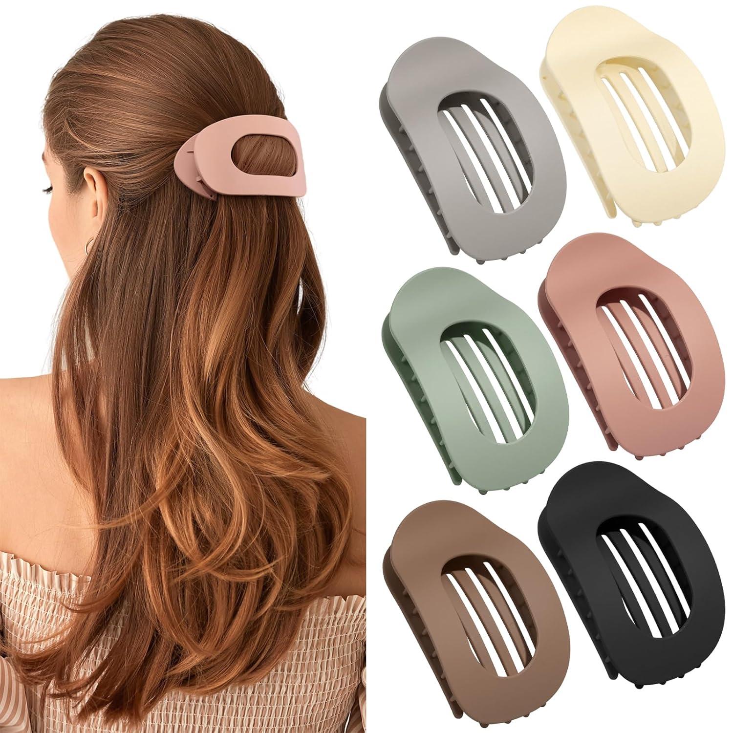 Haarklammern Groß Flach Rutschfest Elegant Sport Alltag