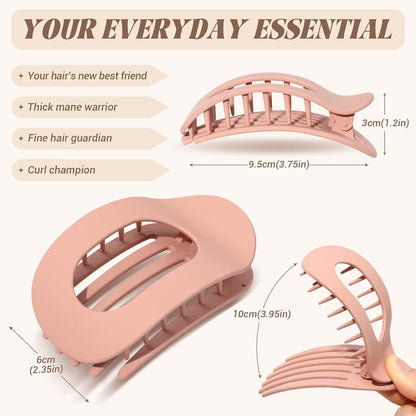 Haarklammern Damen 6 Farben Rutschfeste Flache Große Haarklammern