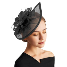 Fascinator Hut Damen mit Schleier & Feder – Tea Party & Cocktail