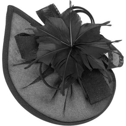 Fascinator Hut Damen mit Schleier & Feder – Tea Party & Cocktail