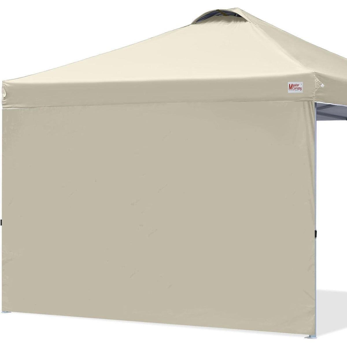 Faltpavillon 2,5x2,5m mit Seitenwand, Beige