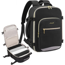 Handgepäck Rucksack 45x36x20cm, Kofferöffnung, Schwarz