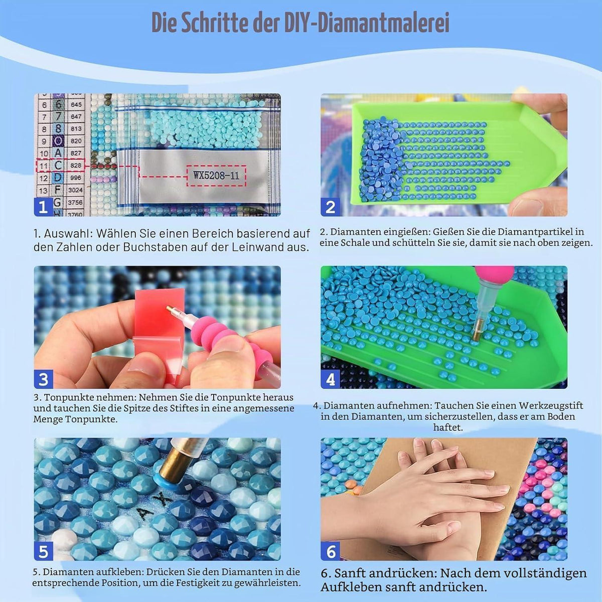 5D Diamant Malerei Möwe – DIY Tiere Bild für Wanddeko