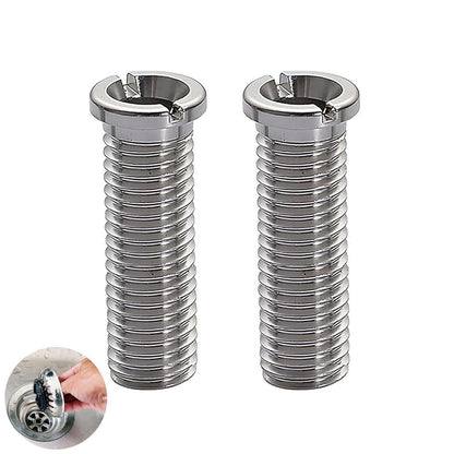 2x Hohlschraube Spüle Edelstahl für Siebkorbventil