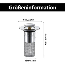 Edelstahl Bodenabflusssieb für Waschbecken & Küche