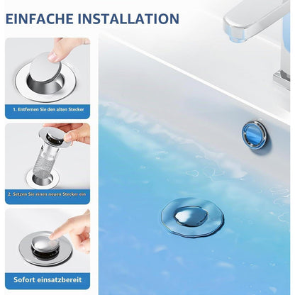 Edelstahl Bodenabflusssieb für Waschbecken & Küche