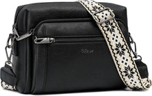 Umhängetasche Damen 4 Fächer Anti Diebstahl Crossbody Bag