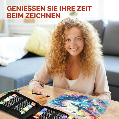 Acrylmarker Set 48 Farben – Dual Tip Rock Painting Marker
