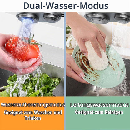 Wasserfilter Wasserhahn mit 12 Adaptern für sauberes Trinkwasser