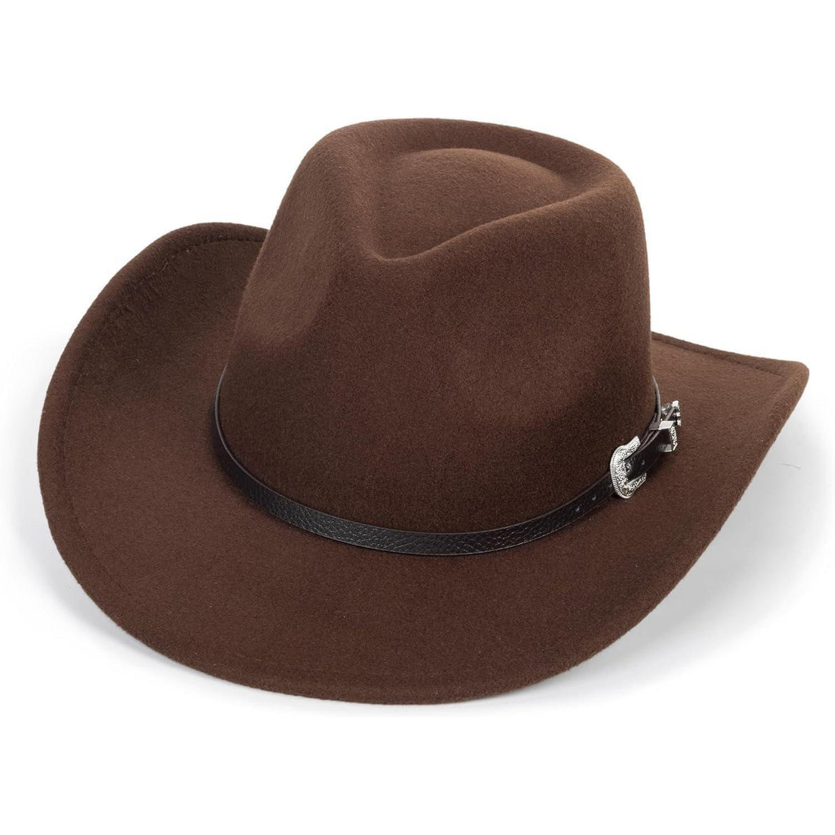 Cowboyhut Fedora Western mit Schnalle – Unisex Hut für Damen & Herren