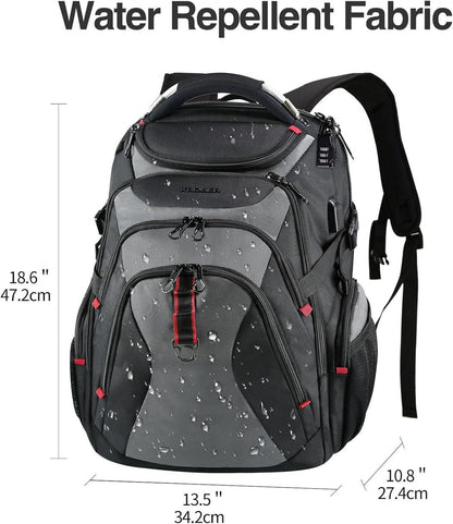 KROSER Laptop Rucksack 17,3 Zoll XL Business Wasserdicht