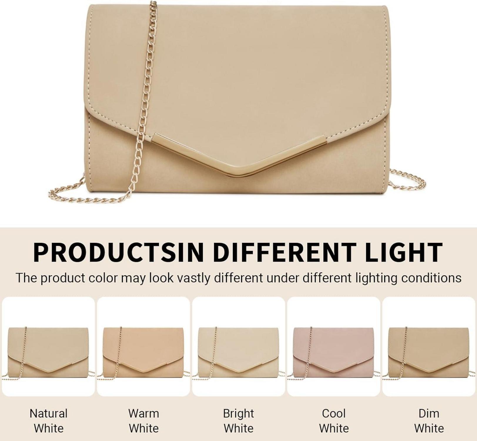 Damen Miss Lulu Umschlag Clutch Handtasche mit Kette für