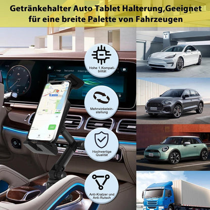 Getränkehalter Tablet Halterung Auto 4-10 Zoll Universal