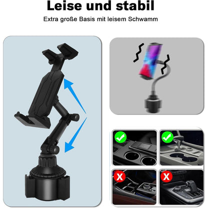 Getränkehalter Tablet Halterung Auto 4-10 Zoll Universal
