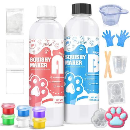Flüssigsilikon Squishy Set – 500g Silikonkautschuk zum Selbermachen