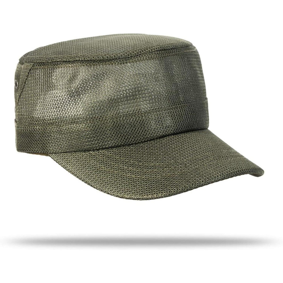 Herren Military Cap Sommer Mesh Atmungsaktiv, Army Cap Sonnenschutzgrün