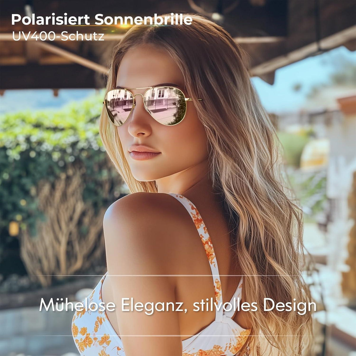 Piloten Sonnenbrille Herren Damen Polarisiert Metall Retro UV400