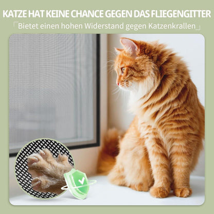 Katzensicheres Fenstergitter 100x130cm – Ohne Bohren, Kratzfest