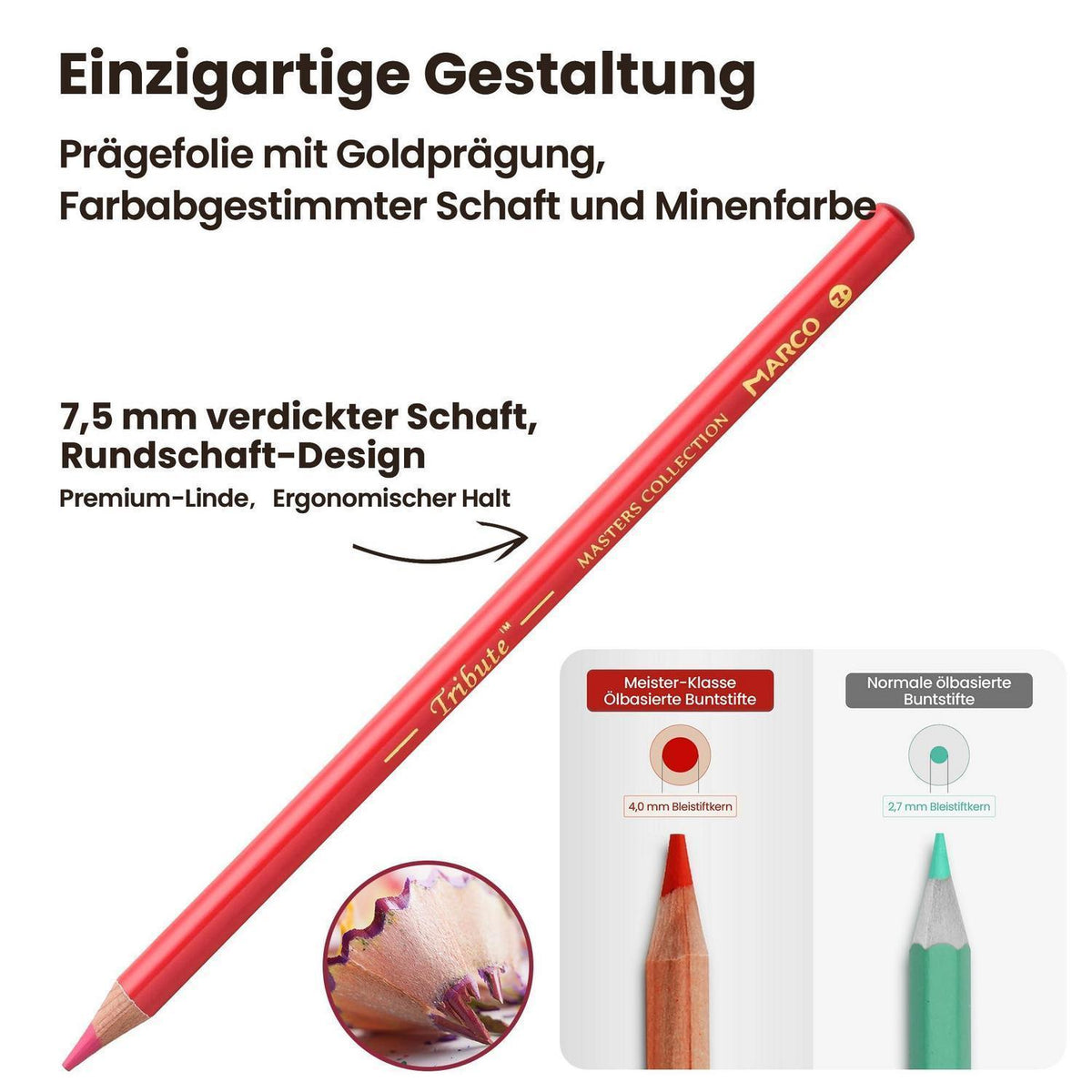 80-Farben Ölfarbstifte Set für Künstler & Ausmalbilder