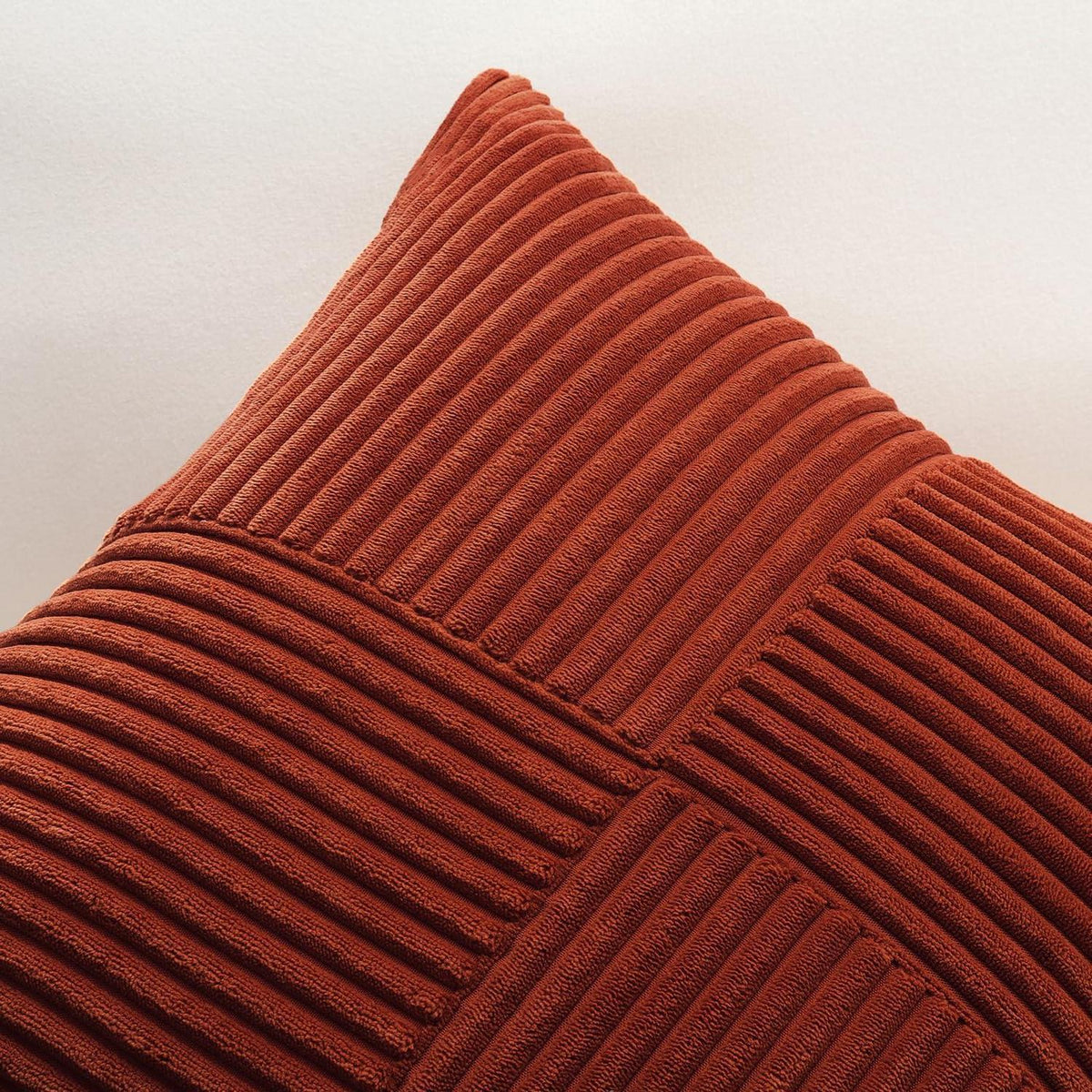 Cord Kissenbezug 40x60 cm, Dunkelrost, 2er Set