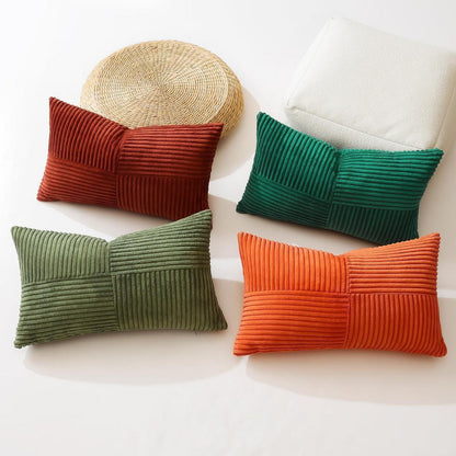 Cord Kissenbezug 40x60 cm, Dunkelrost, 2er Set