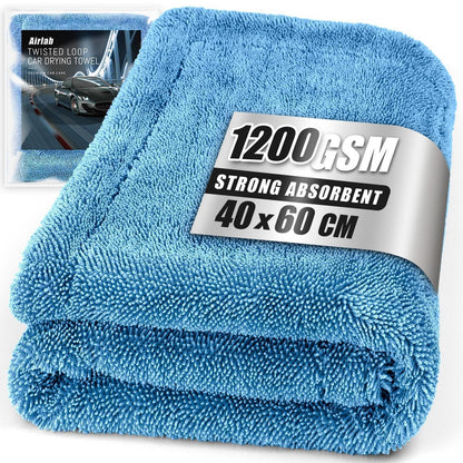 Mikrofaser Trockentuch Auto XL, 1200GSM, Blau