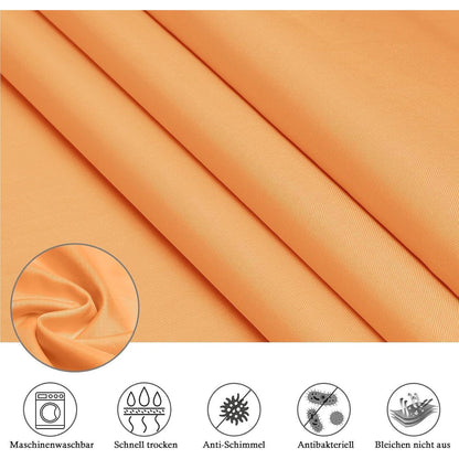 Duschvorhang Stoff 120x200 cm, Orange, Wasserdicht & Waschbar