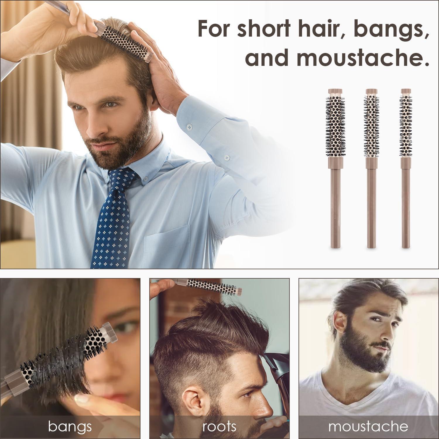 Professionelles 3-teiliges Rundbürsten-Set für Haarstyling & Volumen