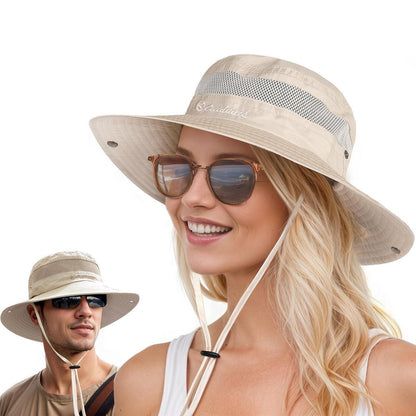 Faltbarer Sonnenhut Damen & Herren UV-Schutz 50 – Beige