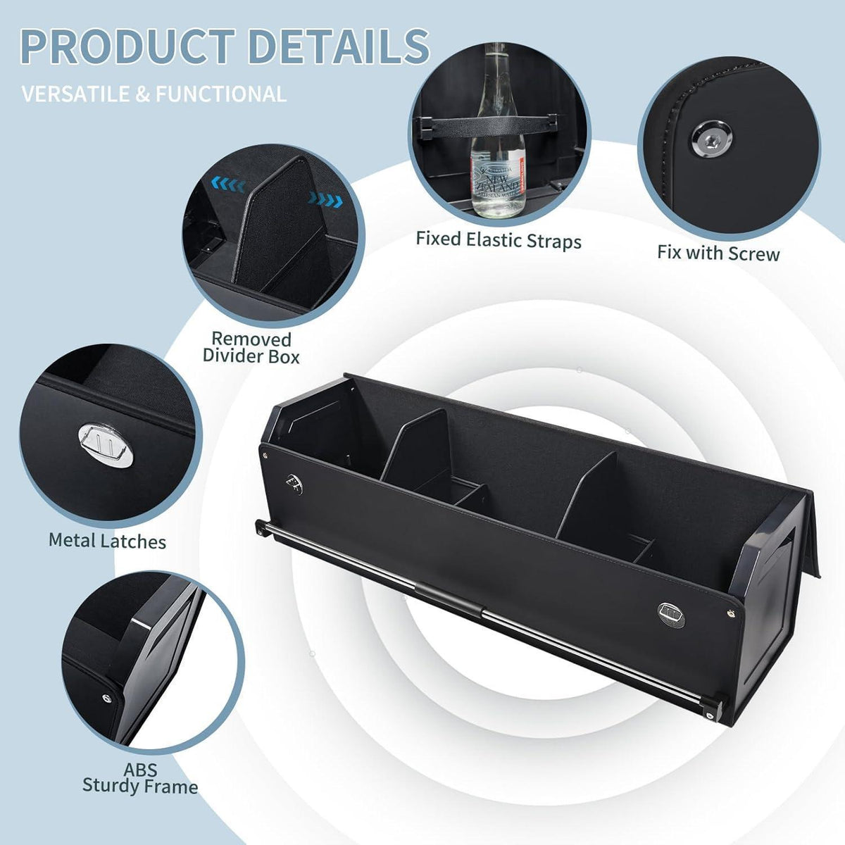 XXL Auto Kofferraum Organizer 90L mit Deckel & Griff