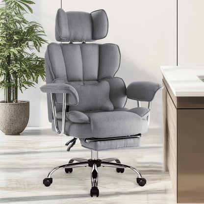 Ergonomischer Bürostuhl mit Fußstütze und