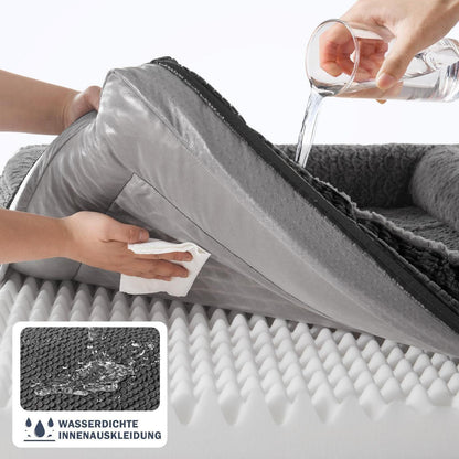 Orthopädisches Hundebett Memory Foam XXL, Grau